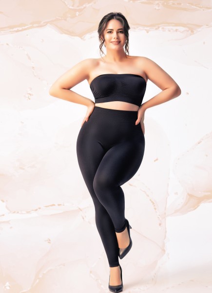 Giulia - Collant sans pieds opaque grande taille